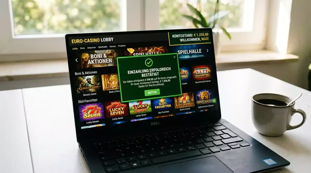 Echtgeld-Einzahlung per Sofortüberweisung im Online Casino
