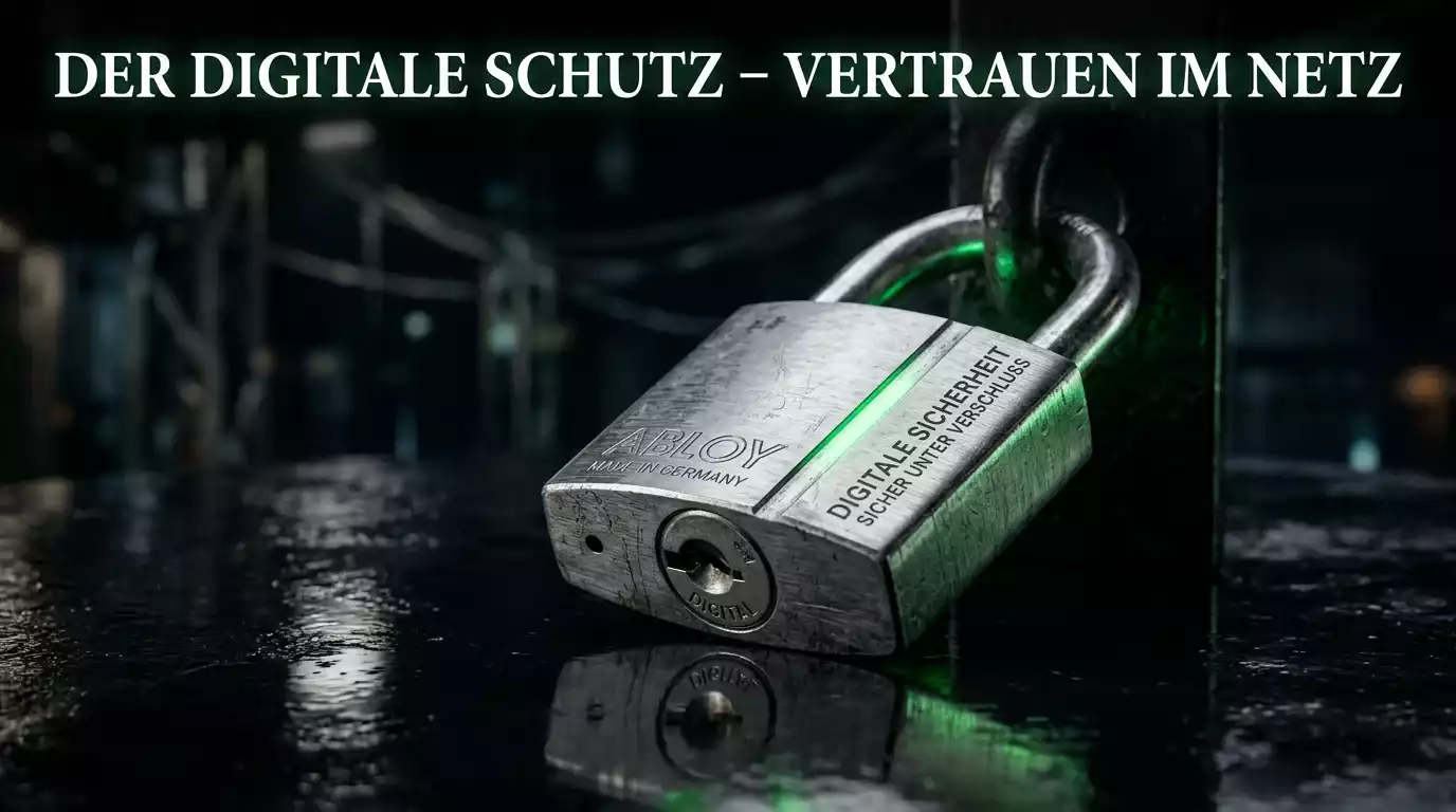 Sicherheitsarchitektur der Sofortüberweisung im Casino mit Schloss-Symbol und PSD2-Schutzschild